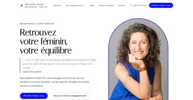 Alexandra Granier - Naturopathe santé féminine à Paris 15e
