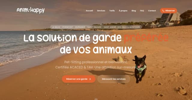 Logo Anim'happy - Pet-sitting professionnel Presqu'île de Guérande