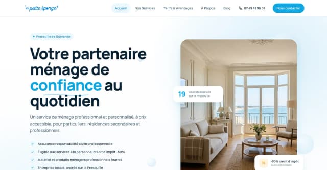 La Petite Éponge - ménage à domicile sur la presqu'île de Guérande