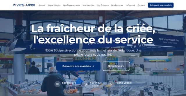 Logo Vent du Large - Poissonnerie artisanale Pornichet Le Croisic Saint-Nazaire